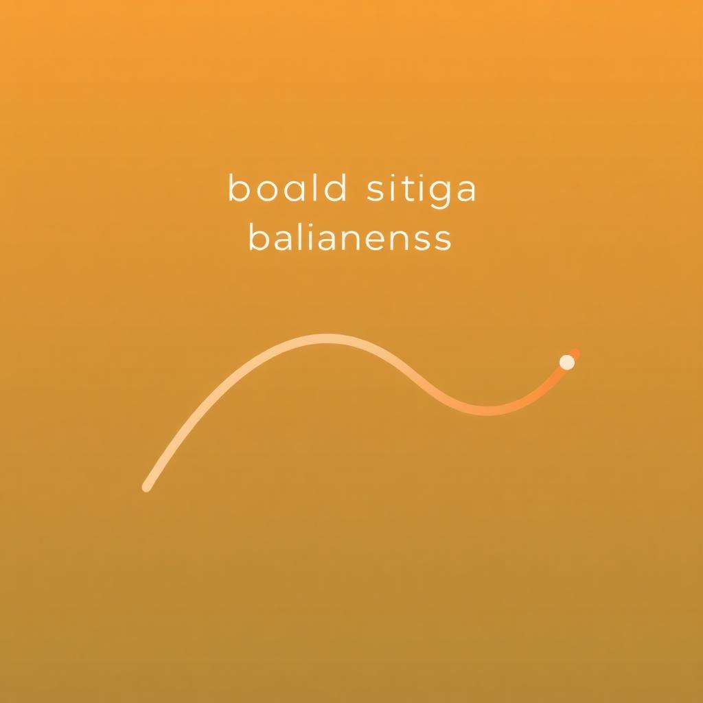 Illustration of balanced blood sugar curve